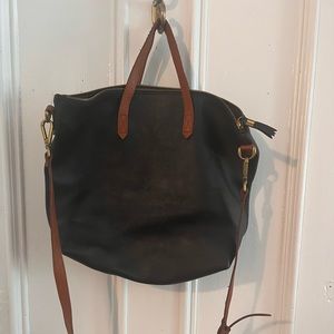 Madewell Leather Zip-Top Transport Carryall